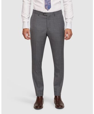 Oxford - Auden Wool Stretch Suit Trousers - Suits & Blazers (Grey Medium) Auden Wool Stretch Suit Trousers