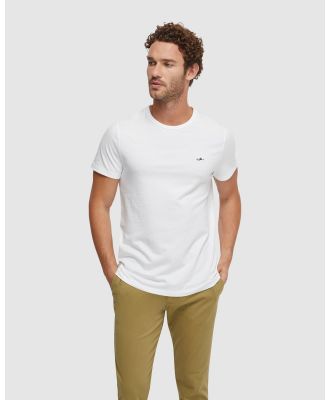Oxford - Ben Cotton Crew Neck T Shirt - Short Sleeve T-Shirts (White) Ben Cotton Crew Neck T-Shirt
