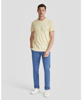 Oxford - Ben Cotton Crew Neck T Shirt - Short Sleeve T-Shirts (Yellow Light) Ben Cotton Crew Neck T-Shirt