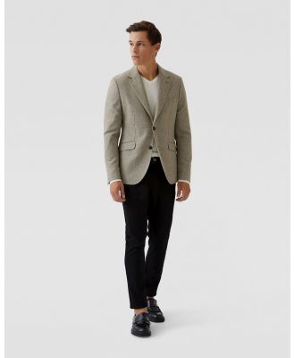 Oxford - Blake Wool Rich Blazer - Coats & Jackets (Brown Light) Blake Wool Rich Blazer