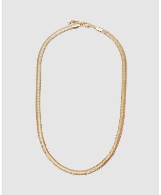 Oxford - Blanca Snake Chain Necklace - Jewellery (Metallic Gold) Blanca Snake Chain Necklace