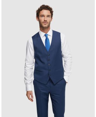 Oxford - Butterworth Wool Suit Waistcoat - Coats & Jackets (Blue Medium) Butterworth Wool Suit Waistcoat