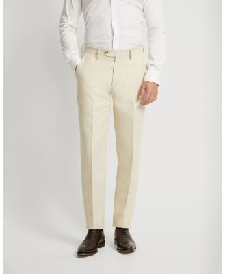 Oxford - Byron Linen Trousers - Slim (Brown Light) Byron Linen Trousers