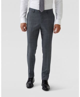 Oxford - Byron Wool Suit Trousers - Suits & Blazers (Grey Stripe) Byron Wool Suit Trousers