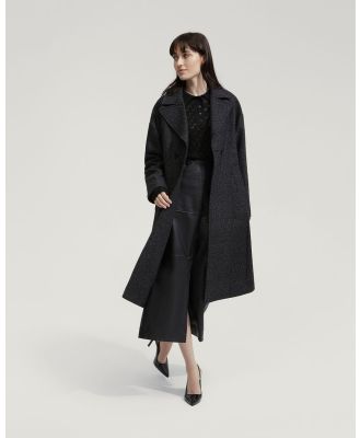 Oxford - Celia Wool Rich Coat - Coats & Jackets (Black) Celia Wool Rich Coat