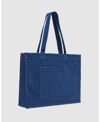 Oxford - Celine Denim Tote Bag - Handbags (Blue Dark) Celine Denim Tote Bag