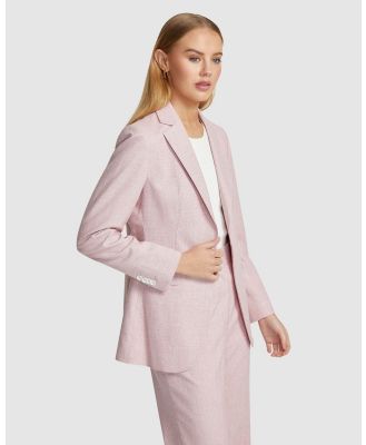 Oxford - Ebony Eco Suit Jacket - Suits & Blazers (Pink Medium) Ebony Eco Suit Jacket