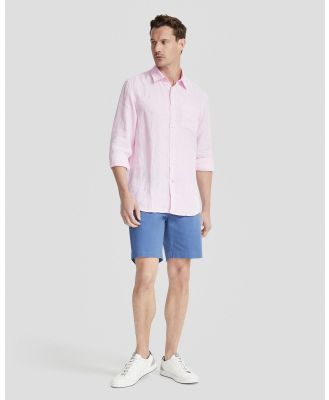Oxford - Holloway Pure Linen Shirt - Casual shirts (Pink Medium) Holloway Pure Linen Shirt