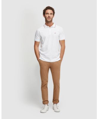 Oxford - Jamie Pique Polo - Shirts & Polos (White) Jamie Pique Polo