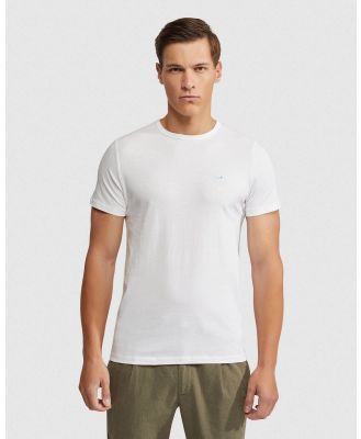 Oxford - Jed Organic Cotton Crew Neck T Shirt - T-Shirts & Singlets (White) Jed Organic Cotton Crew Neck T-Shirt
