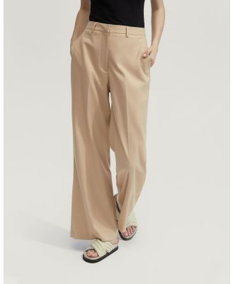 Oxford - Lauren Eco Suit Trousers - Pants (Brown Light) Lauren Eco Suit Trousers