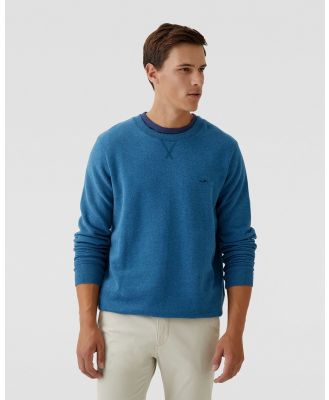 Oxford - Leo Organic Cotton Sweatshirt - Tops (Blue Medium) Leo Organic Cotton Sweatshirt