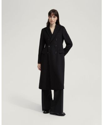Oxford - Lily Wool Rich Coat - Coats & Jackets (Black) Lily Wool Rich Coat