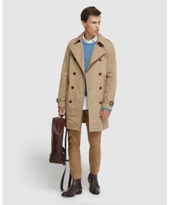 Oxford - Marco Short Trench Coat - Trench Coats (Brown Light) Marco Short Trench Coat