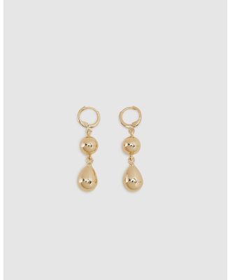Oxford - Maria Drop Earring - Jewellery (Metallic Gold) Maria Drop Earring