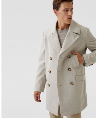Oxford - Mason Wool Rich Overcoat - Coats & Jackets (Brown Light) Mason Wool Rich Overcoat