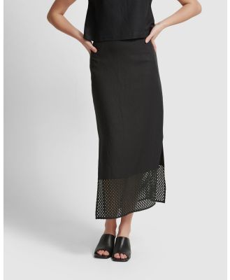 Oxford - Mia Lace Skirt - Skirts (Black) Mia Lace Skirt