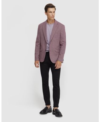 Oxford - Milton Wool Rich Blazer - Blazers (Purple Medium) Milton Wool Rich Blazer