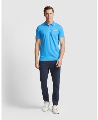 Oxford - Nickson Jersey Tipping Polo - Shirts & Polos (Blue Medium) Nickson Jersey Tipping Polo