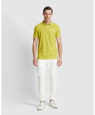 Oxford - Nickson Jersey Tipping Polo - Shirts & Polos (Yellow Light) Nickson Jersey Tipping Polo