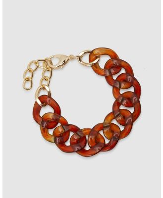 Oxford - Porsha Resin Bracelet - Jewellery (Brown Medium) Porsha Resin Bracelet