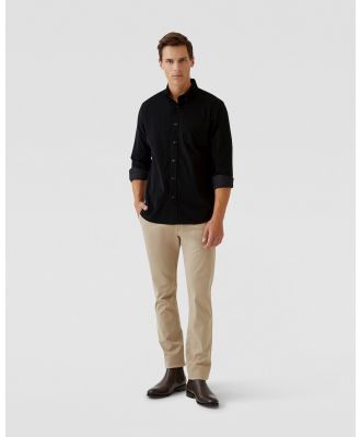 Oxford - Portland Corduroy Cotton Shirt - Casual shirts (Black) Portland Corduroy Cotton Shirt