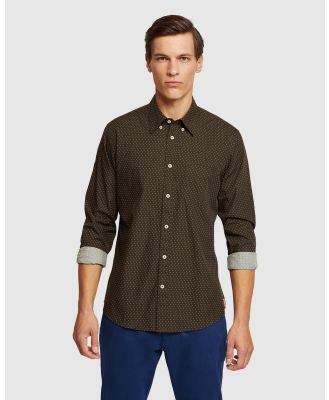 Oxford - Portland Print Shirt - Casual shirts (Green Print) Portland Print Shirt