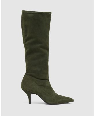 Oxford - Rosa Stiletto Stretch Boot - Knee-High Boots (Green Medium) Rosa Stiletto Stretch Boot