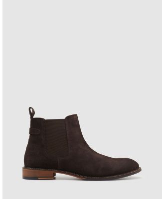Oxford - Silas Suede Chelsea Boot - Boots (Brown Dark) Silas Suede Chelsea Boot