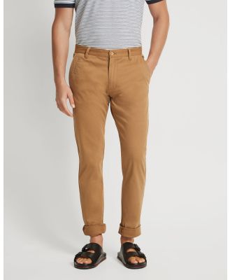 Oxford - Stretch Skinny Fit Chino - Jeans (Brown Medium) Stretch Skinny Fit Chino