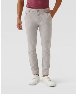 Oxford - Stretch Skinny Fit Organic Cotton Chinos - Pants (Grey Light) Stretch Skinny Fit Organic Cotton Chinos