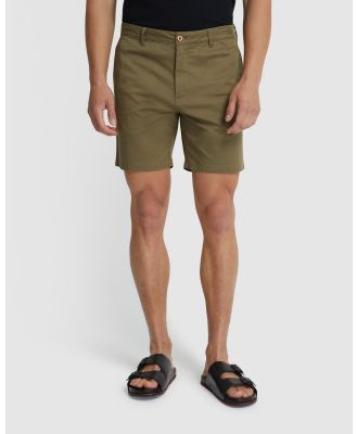 Oxford - Tom Organic Cotton Shorts - Chino Shorts (Green Medium) Tom Organic Cotton Shorts