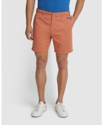 Oxford - Tom Organic Cotton Shorts - Chino Shorts (Orange Light) Tom Organic Cotton Shorts
