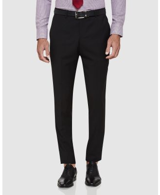Oxford - Travel Auden Wool Suit Trousers - Suits & Blazers (Black) Travel Auden Wool Suit Trousers