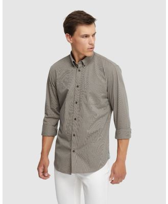 Oxford - Uxbridge Regular Fit Cotton Shirt - Shirts & Polos (Brown Stripe) Uxbridge Regular Fit Cotton Shirt