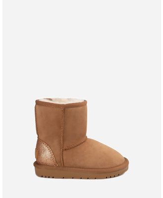 Ozwear Connection Uggs - Ugg Kids Classic Long (Glitz) Boots (Water Resistant) - Boots (CHESTNUT) Ugg Kids Classic Long (Glitz) Boots (Water Resistant)