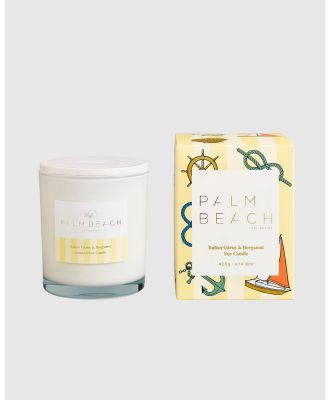 Palm Beach Collection - Italian Citrus & Bergamot 420g Scented Soy Candle - Home Fragrance (Yellow) Italian Citrus & Bergamot 420g Scented Soy Candle