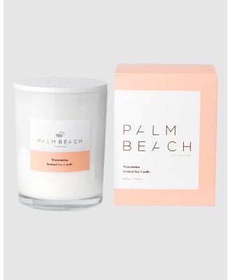 Palm Beach Collection - Watermelon 850g Scented Soy Candle - Home Fragrance (Orange) Watermelon 850g Scented Soy Candle