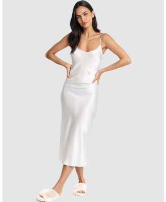 Papinelle - Audrey Silk Bias Slip - Sleepwear (white) Audrey Silk Bias Slip
