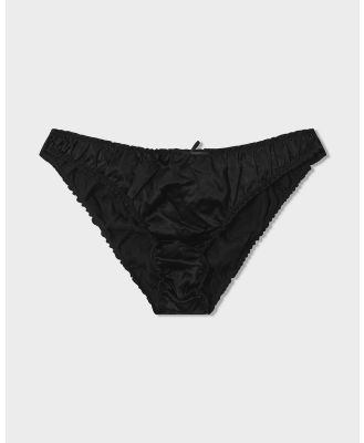 Papinelle - Audrey Silk Knicker - Underwear & Sleepwear (Black) Audrey Silk Knicker