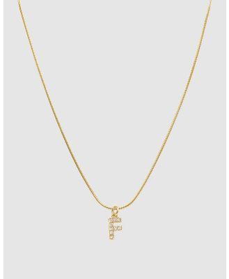 Pastiche - Initial F Necklace - Jewellery (Gold) Initial F Necklace