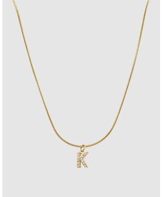 Pastiche - Initial K Necklace - Jewellery (Gold) Initial K Necklace
