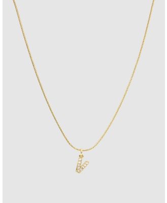Pastiche - Initial V Necklace - Jewellery (Gold) Initial V Necklace