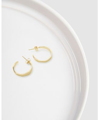 Pastiche - Rippling Stream hoops - Jewellery (Gold) Rippling Stream hoops