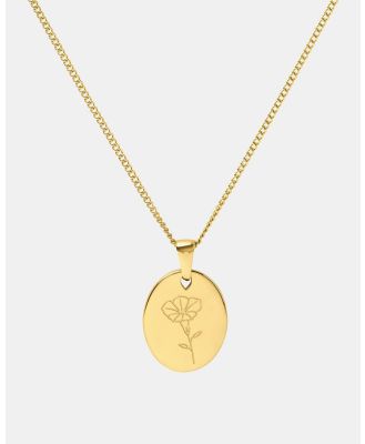 Pastiche - September Birth Flower Necklace - Jewellery (Gold) September Birth Flower Necklace