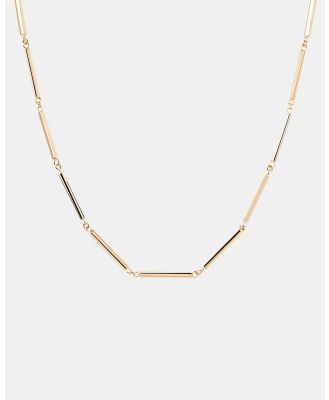 PDPAOLA - Bar Chain Necklace - Jewellery (Gold) Bar Chain Necklace