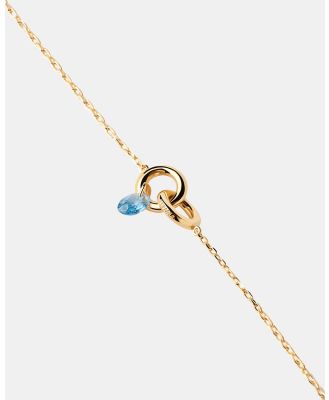 PDPAOLA - Blue Lily Bracelet - Jewellery (Gold) Blue Lily Bracelet