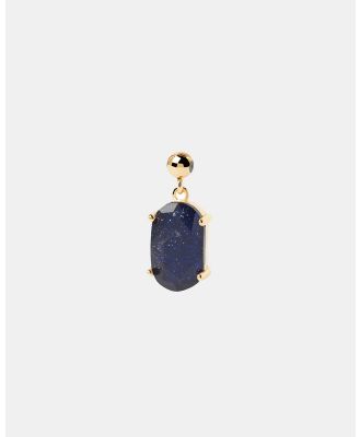 PDPAOLA - Blue Sandstone Luck Charm Pendant - Jewellery (Gold) Blue Sandstone Luck Charm Pendant
