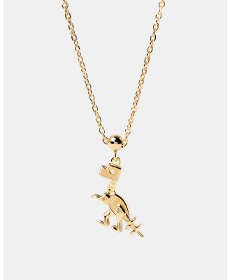 PDPAOLA - Charm Necklace Dino Charm - Jewellery (Gold) Charm Necklace Dino Charm