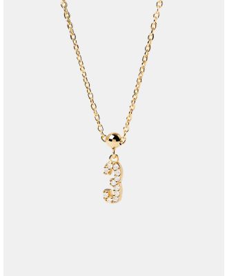 PDPAOLA - Charm Necklace Number 3 Charm - Jewellery (Gold) Charm Necklace Number 3 Charm